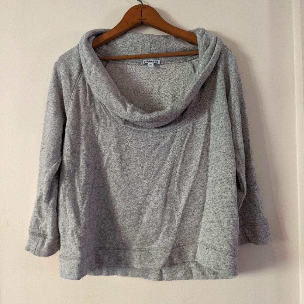 Express Wide Cowl Neck Sweatshirt - Size M